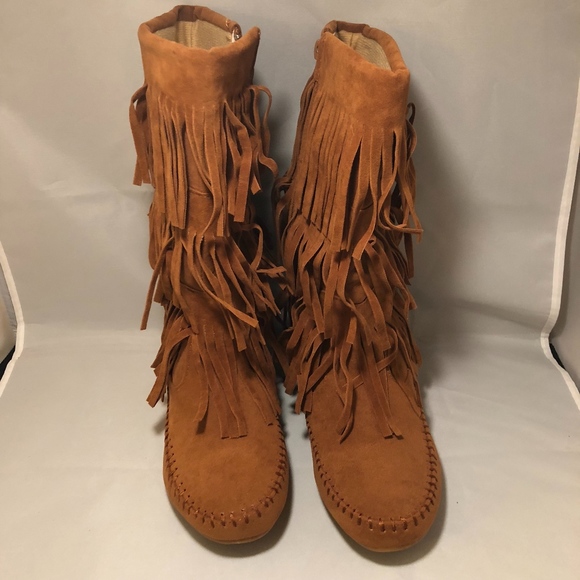 Boho Festival Fringe Boots - Picture 2 of 8